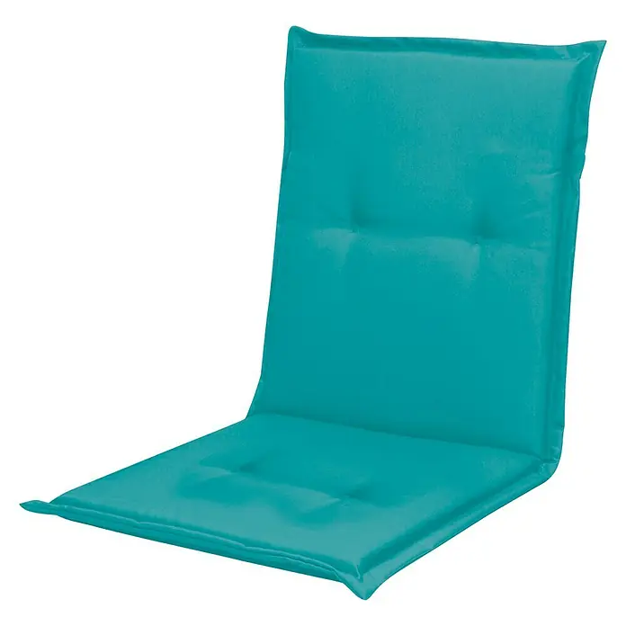 Doppler Gartenmöbel-Auflage Look - Türkis, L x B x H: 100 x 48 x 4 cm, Niederlehner, Polyester