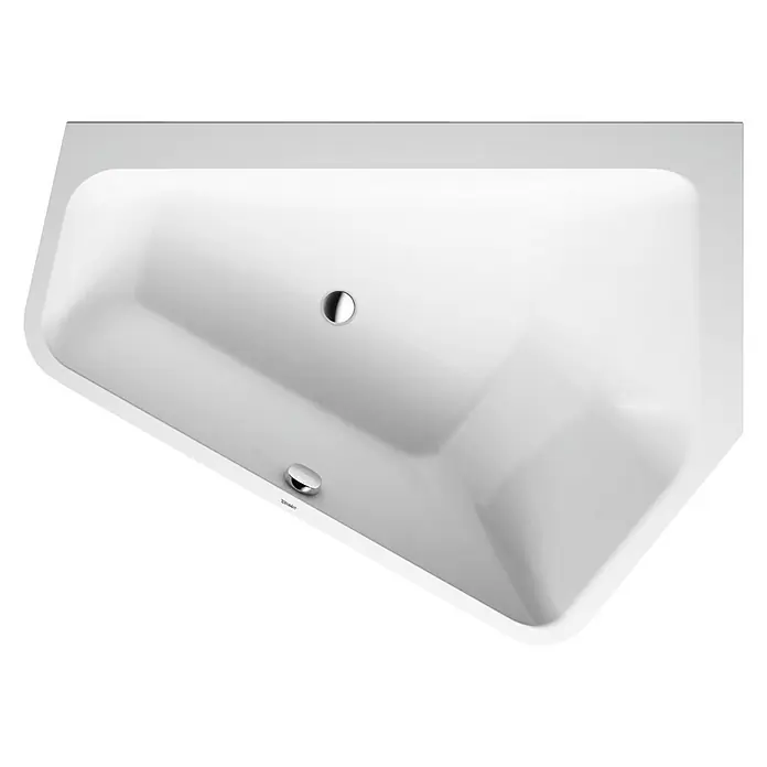 Duravit Badewanne Paiova 5 - 177 x 130 cm, Raumecke Rechts, Sanitäracryl, Weiß - Vorderansicht