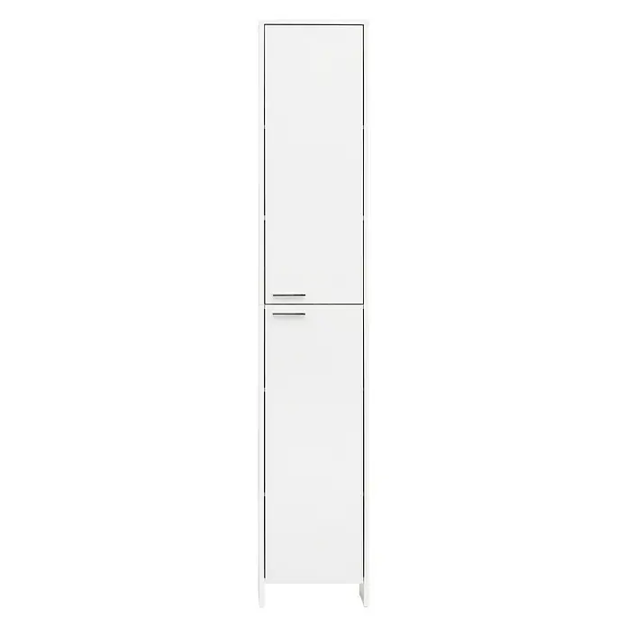 Schildmeyer Luis Hochschrank - 36 x 20 x 197 cm, Weiß - Vorderansicht