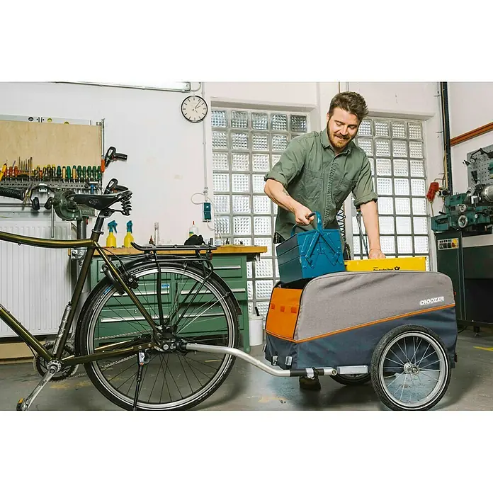 Croozer Fahrradanhänger Cargo Pakko - Traglast: 45 kg, Farbe: Campfire red
