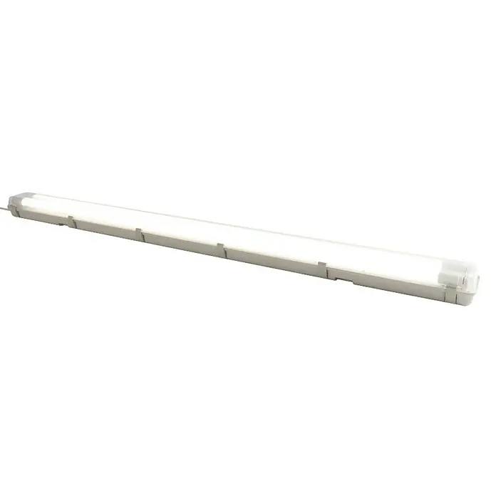 Luceco Regleta estanca LED Eco Climate T8 - 36 W, Largo: 126,1 cm, Color de luz: Blanco neutro, IP65