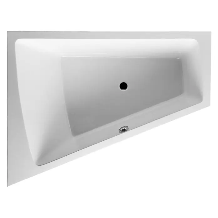 Duravit Badewanne Paiova - 170 x 130 cm, Raumecke Links, Sanitäracryl, Weiß - Vorderansicht