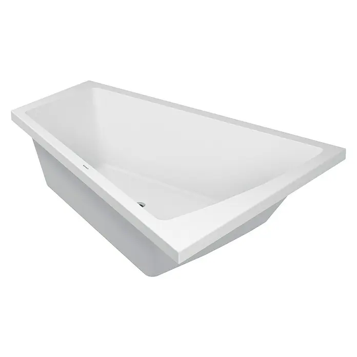 Duravit Badewanne Paiova - 180 x 140 cm, Raumecke Rechts, Sanitäracryl, Weiß - Vorderansicht