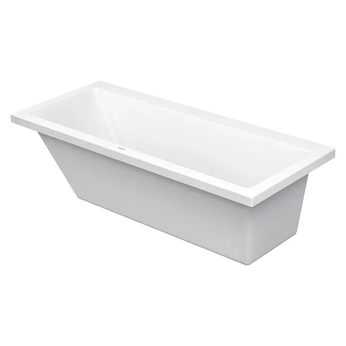 Duravit Vero Badewanne - 170 x 70 cm, Rückenschräge Links, Sanitäracryl, Weiß - Vorderansicht