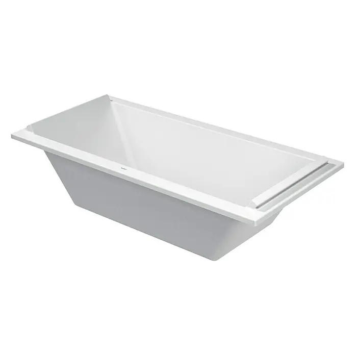 Duravit Starck 1 Badewanne Typ 3 - 190 x 90 cm, Sanitäracryl, Weiß - Vorderansicht