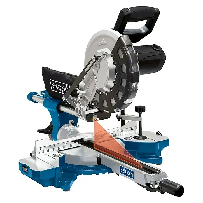 Scheppach Kappzugsäge HM 254 - 2.000 W, Durchmesser Sägeblatt: 255 mm, 0 U/min - 4.500 U/min