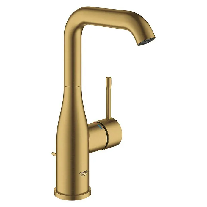 Grohe Essence New Waschtischarmatur L-Size - Mit Zugstange, Cool Sunrise - Vorderansicht