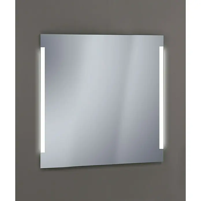 Espejo con luz LED Alanna - An x Al: 80 x 80 cm, Transformador