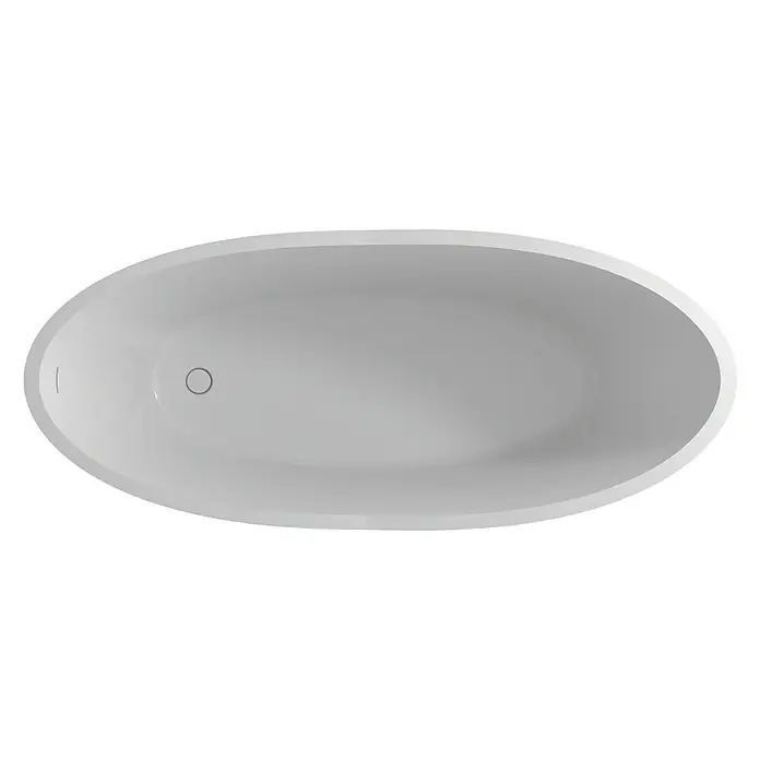 Camargue Bañera independiente Espalmador - L x An: 180 x 78 cm, Solid Surface, Blanco