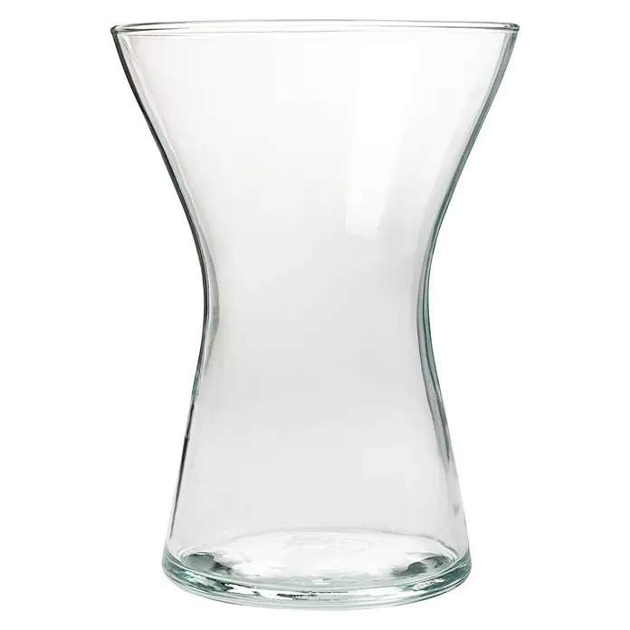 Jarrón de vidrio redondo Xvase - 14 x 19 cm, Transparente