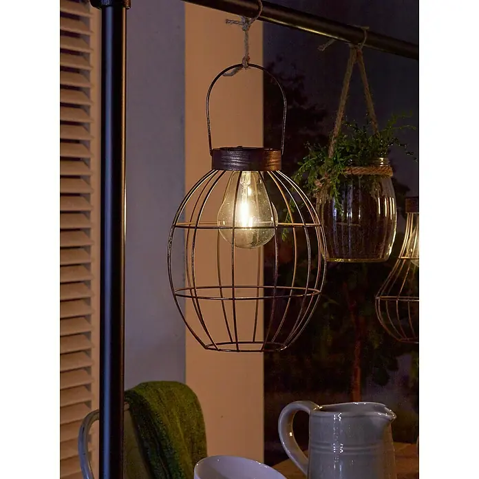 Luxform Solarna viseća svjetiljka Sheffield - LED, Bronca, Ø x V: 20,7 x 26 cm
