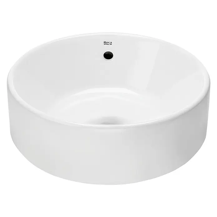 Roca Lavabo Domus - 39 x 39 cm, Con desbordamiento, Blanco
