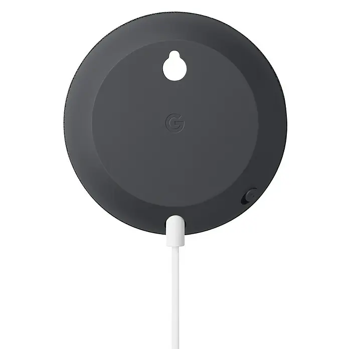 Google Nest Sprachgesteuerter Lautsprecher Mini - Carbon, Netzbetrieben, Kabellänge: 1,5 m - Ansicht von unten