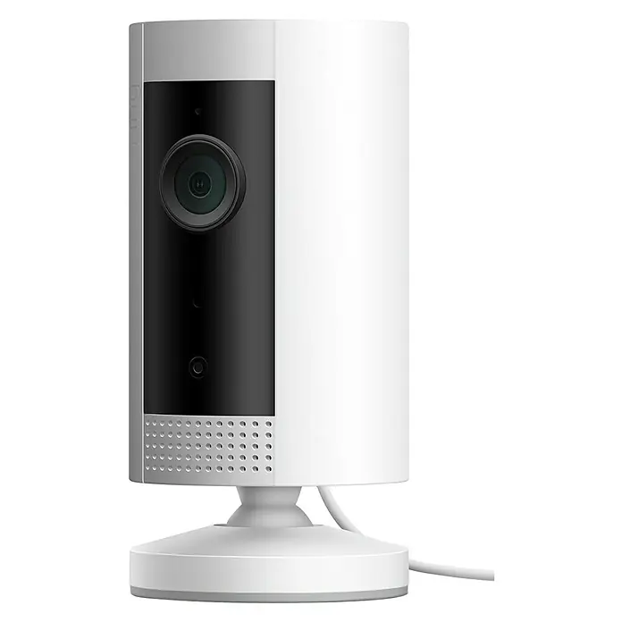 Ring Innenkamera Indoor Cam - Netzbetrieben, 1.080 Pixel (Full HD), Weiß - Linke Seitenansicht