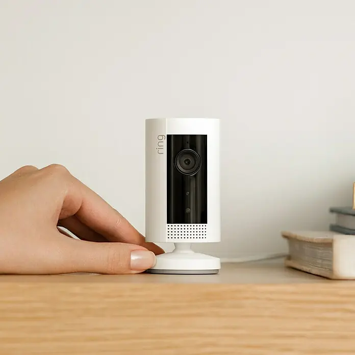 Ring Innenkamera Indoor Cam - Netzbetrieben, 1.080 Pixel (Full HD), Weiß - Vorderansicht