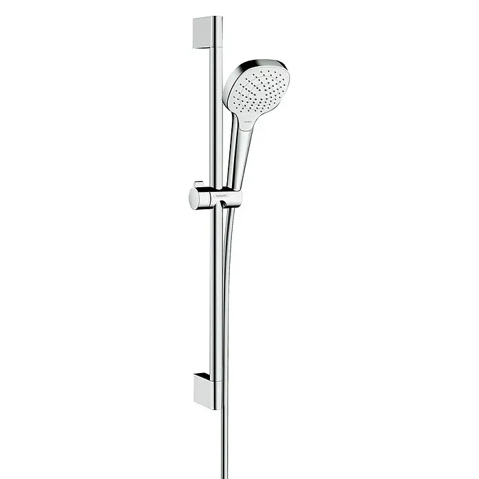 Hansgrohe Doucheset met handdouche Croma Select E Vario - Gatafstand: 62,5 cm, Chroom/wit - Vooraanzicht