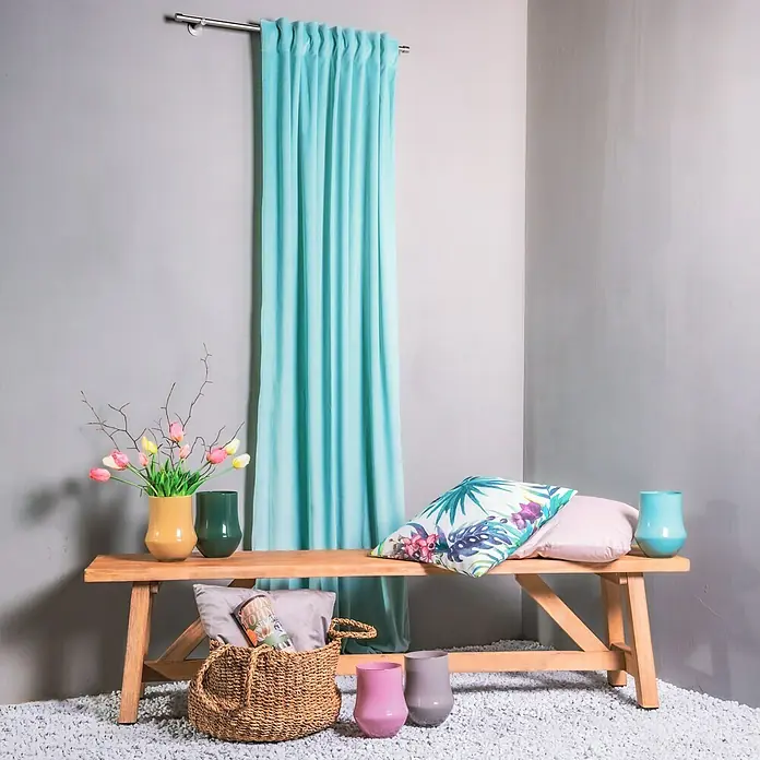 Expo Ambiente Schlaufenbandschal Samtschal Velvet - 135 x 245 cm, 100 % Polyester, Hellgrün