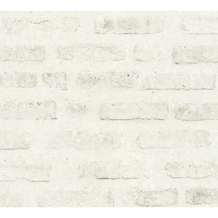 AS Creation New Walls Vliestapete Stein - Weiß, Steinoptik, 10,05 x 0,53 m - Detailaufnahme