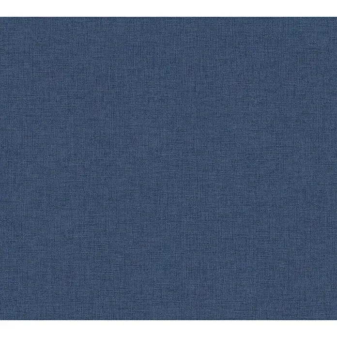AS Creation New Walls Vliestapete Textil - Blau, Uni, 10,05 x 0,53 m - Detailaufnahme