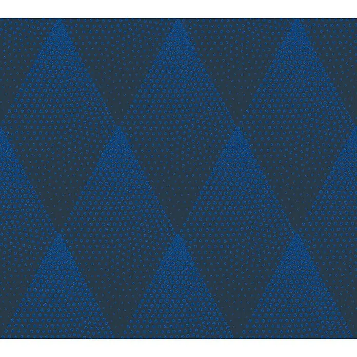 AS Creation New Walls Vliestapete Rhombus - Blau, Grafisch, 10,05 x 0,53 m - Detailaufnahme