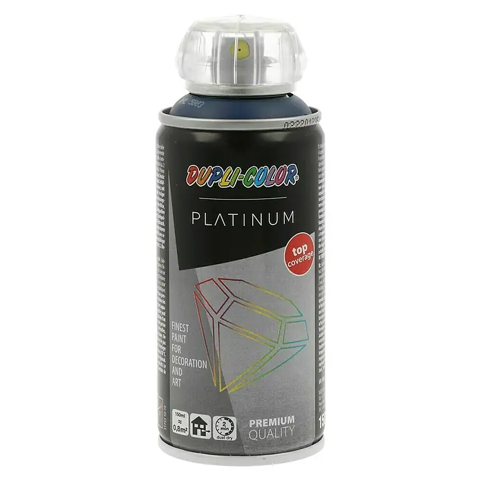 Dupli-Color Platinum Buntlack-Spray RAL 5003 - Saphirblau, 150 ml, Seidenmatt - Vorderansicht