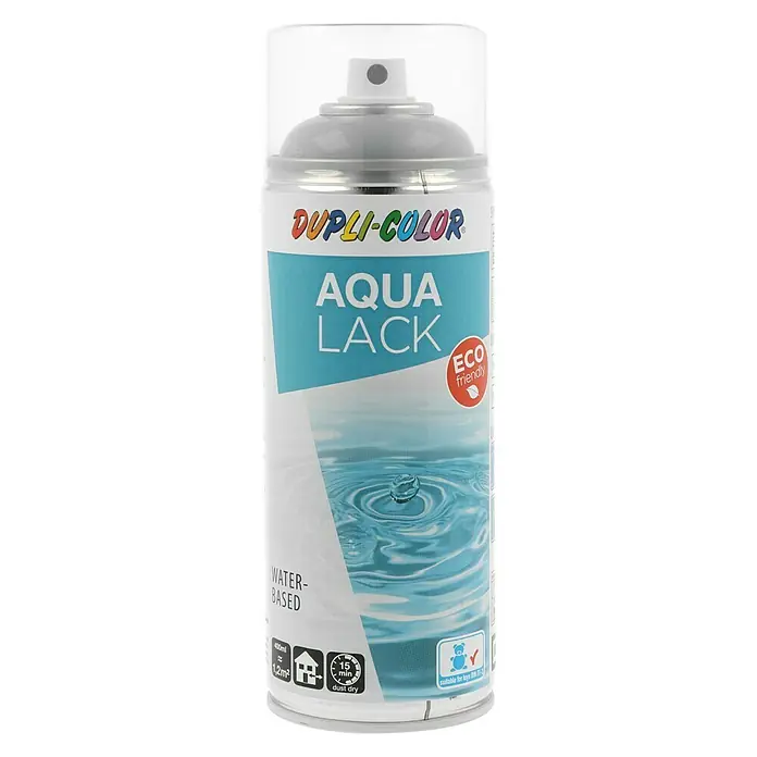 Dupli-Color Aqua Lackspray RAL 7001 - Silbergrau, Hochglänzend, 350 ml - Vorderansicht