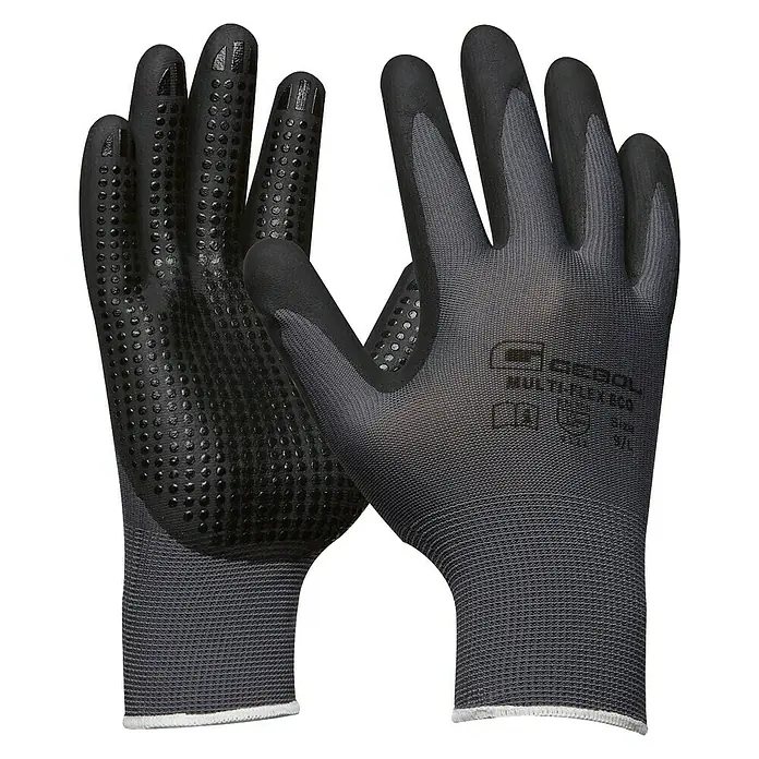 Gebol Guantes de trabajo Multi-Flex Eco - Medida: 9, Gris