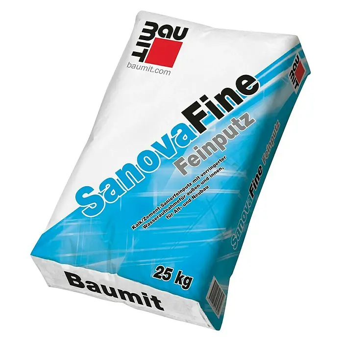 Baumit Feinputz SanovaFine - 25 kg, Körnung: 0 mm - 1 mm