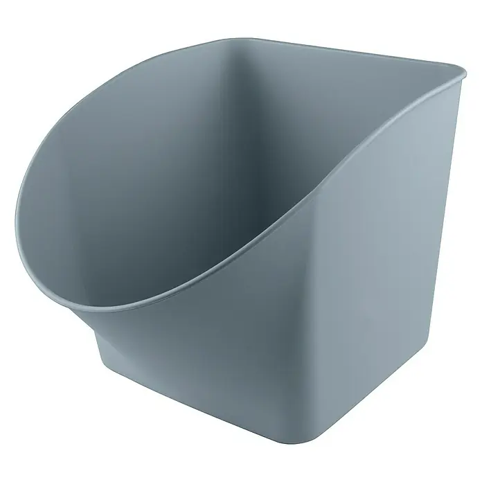 Sunware Aufbewahrungsbox Toysbox - L x B x H: 31,3 x 43,5 x 31 cm, Fassungsvermögen: 27 l, Blaugrau - Linke Seitenansicht