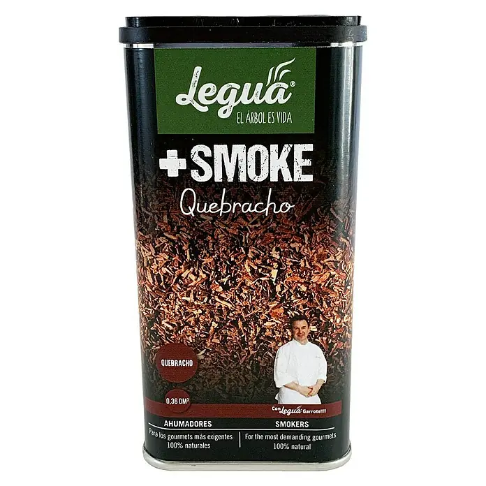 Legua Virutas para ahumar +Smoke - Tipo de madera: Madera de quebracho, 360 ml