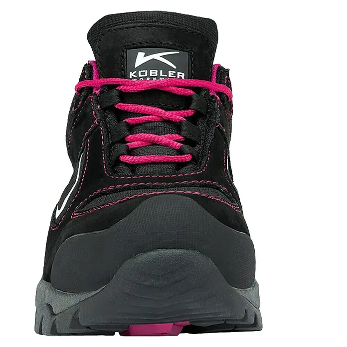 Kübler Pulse Damen-Sicherheitshalbschuh S3 - Farbe: Schwarz/Pink, Schuhgröße: 40, S3 - Vorderansicht