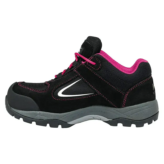 Kübler Pulse Damen-Sicherheitshalbschuh S3 - Farbe: Schwarz/Pink, Schuhgröße: 37, S3 - Linke Seitenansicht
