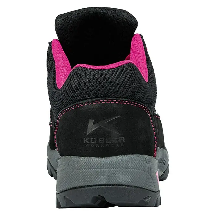 Kübler Pulse Damen-Sicherheitshalbschuh S3 - Farbe: Schwarz/Pink, Schuhgröße: 38, S3 - Rückansicht