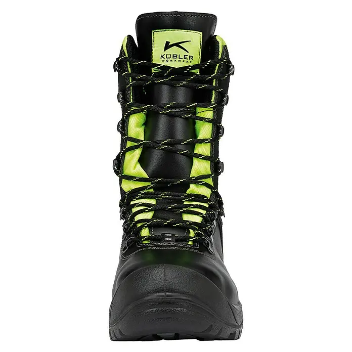 Kübler Forest Schnittschutz-Stiefel - Schuhgröße: 46, Schwarz/Neongelb, S3 - Vorderansicht