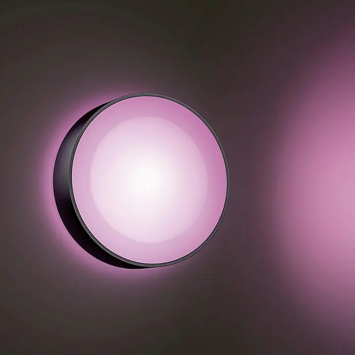 Philips Hue Aplique exterior LED Daylo - 15 W, 22 x 22 x 7,6 cm, Negro, IP44