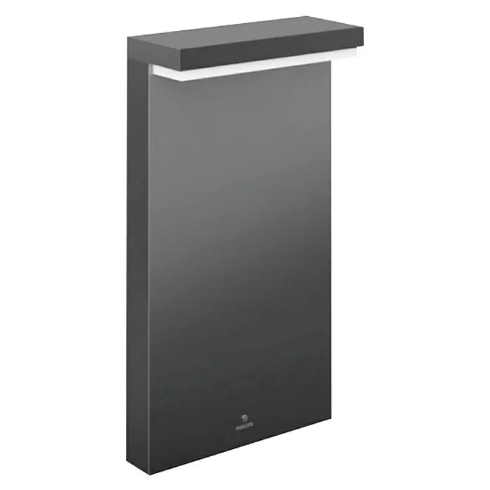 Philips Hue Sobremuro exterior LED Nyro - 1 luz, 13,5 W, Color de luz: RGBW, IP44, Negro
