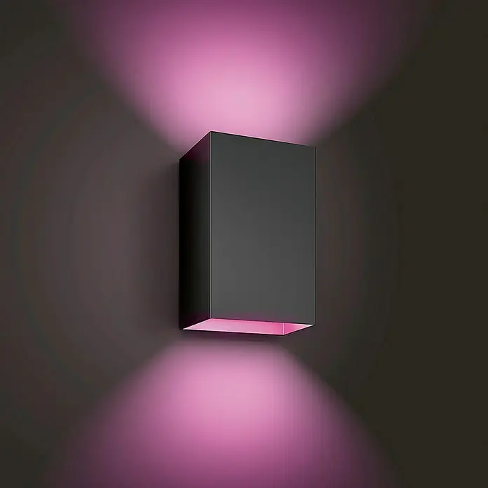 Philips Hue Aplique exterior LED Resonate - 8 W, 12 x 9,3 x 18 cm, Negro, IP44