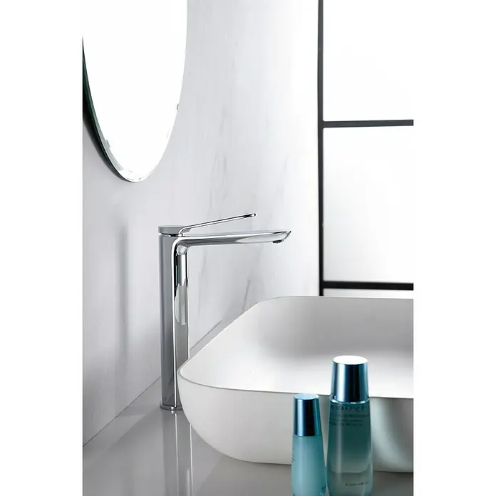 Imex Dinamarca Grifo de lavabo alto - Cromo