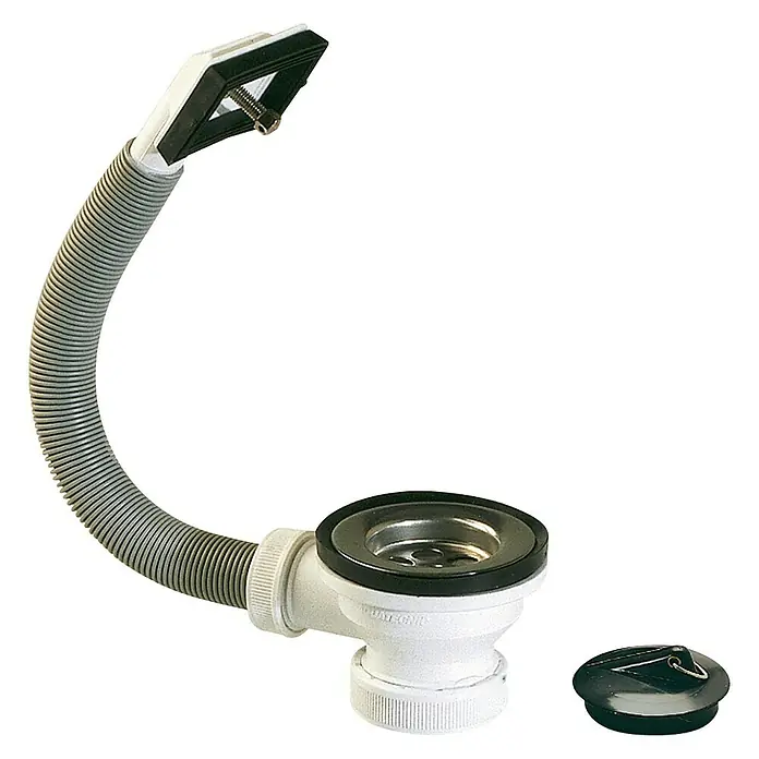 Válvula para fregadero con rebosadero - Polipropileno, 1½", Apto para: Fregaderos