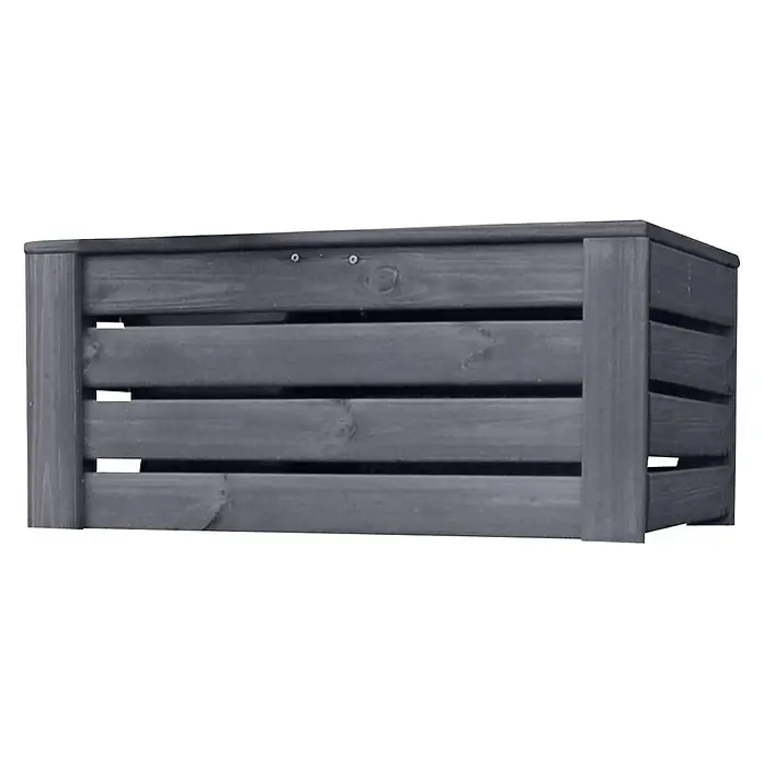Werth Holz Pflanzkasten Quartett - Außenmaß (L x B x H): 68 x 34 x 34 cm, Holz, Grau
