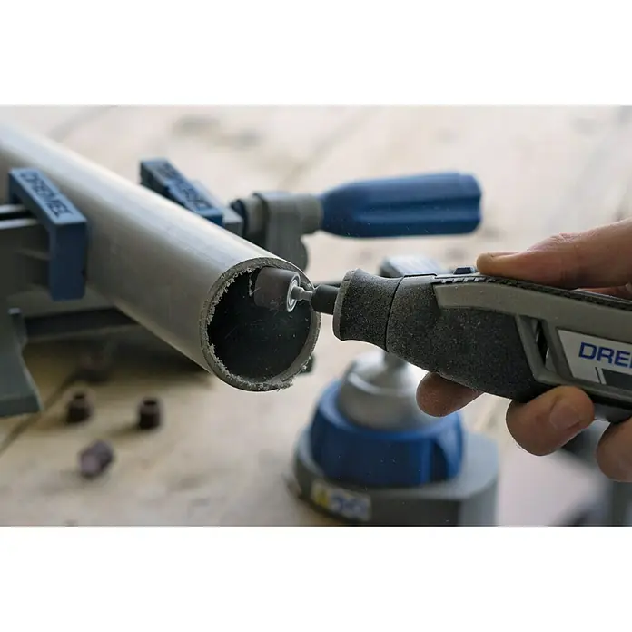 Dremel Akku-Multifunktionswerkzeug 7760-15 Lite - 3,6 V, Li-Ionen, 2 Ah, Anzahl Akkus: 1 Akku, Leerlaufdrehzahl: 8.000 U/min - 25.000 U/min - Vorderansicht