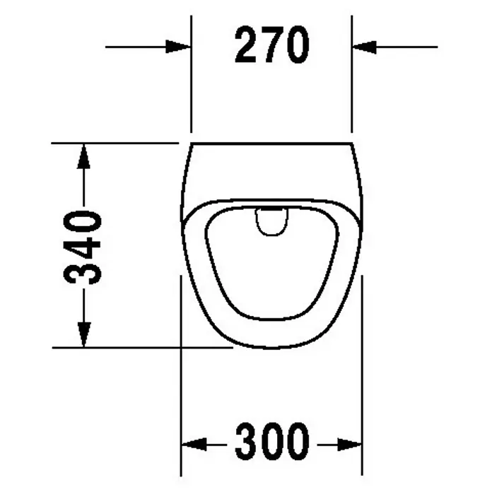 Duravit DuraStyle Urinal - Batteriebetrieben, Mit Spülrand, Unbeschichtet, Zulauf: Hinten, Absaugspülung, Mit Zielobjekt