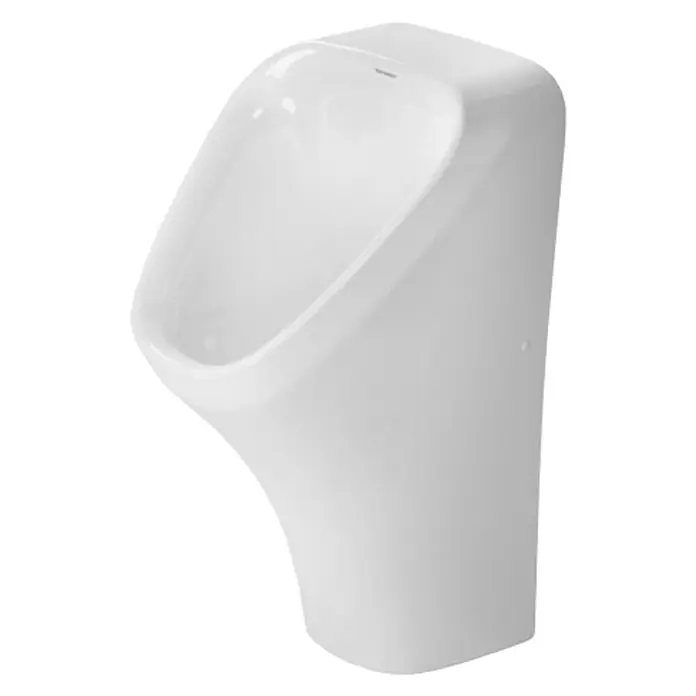 Duravit DuraStyle Urinal - Ohne Spülrand, Mit antibakterieller Glasur, Wasserlos, Farbe: Weiß, Mit Zielobjekt - Vorderansicht