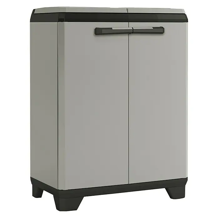 Keter Kunststoffschrank Planet für Müllbeutel - L x B x H: 39 x 68 x 90 cm - Linke Seitenansicht
