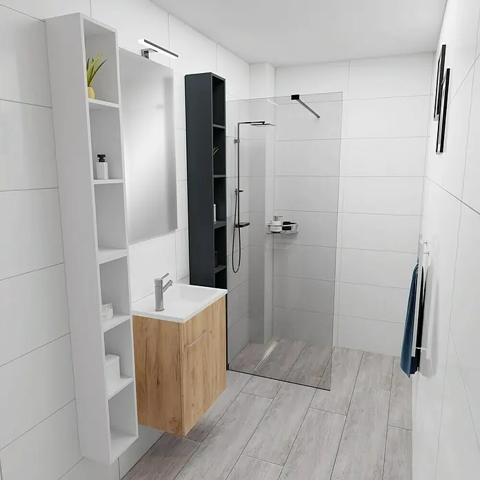 Camargue Espacio Badmöbel-Set H56 - 90 cm, Doce - Stimmungsaufnahme