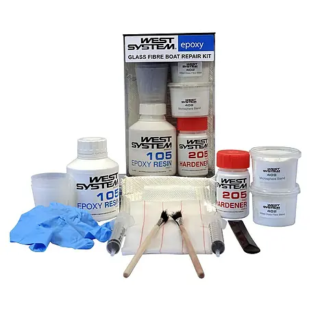 West System  Polyester-reparatieset Glas Vezel