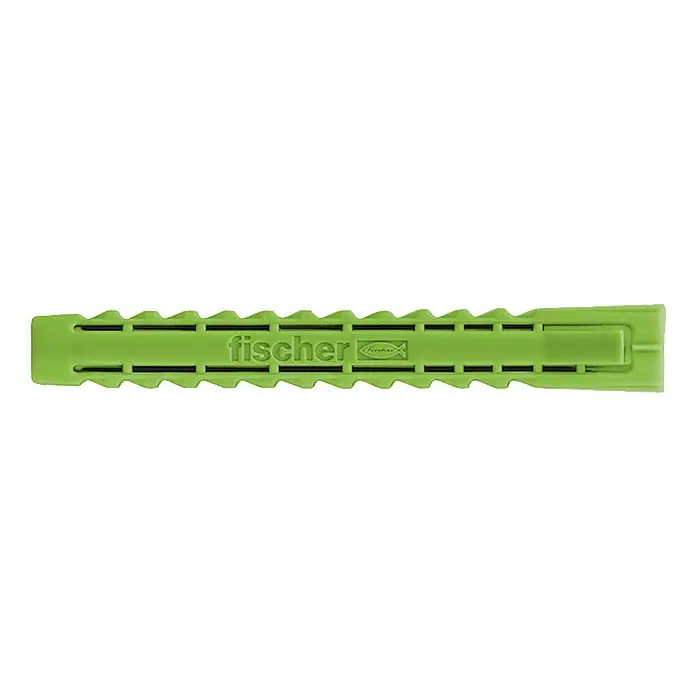Fischer Spreizdübel SX Green K - Ø x L: 12 x 60 mm, Nylon, 6 Stk., Mit Rand - Vorderansicht