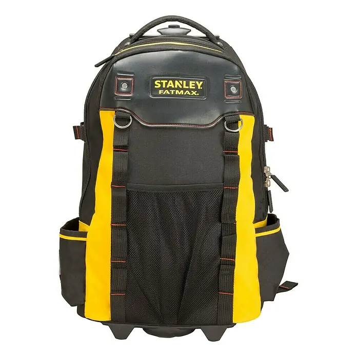 Stanley FatMax Mochila para herramientas - Nylon, Negro/Amarillo, No incluye herramientas - Vista frontal