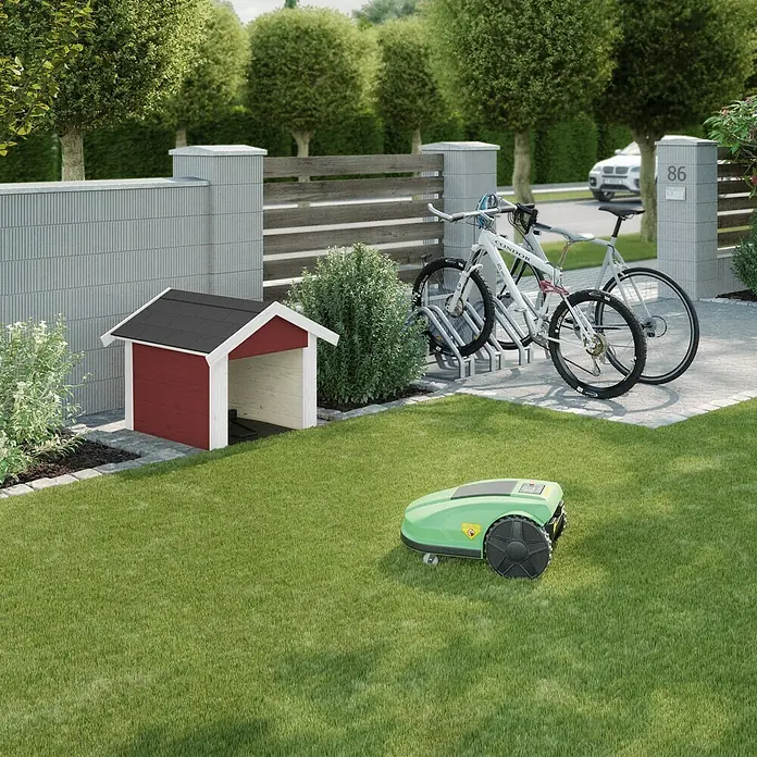 Weka Mähroboter-Garage - 75 x 67 x 71 cm, Rot, Abnehmbares Dach - Stimmungsaufnahme