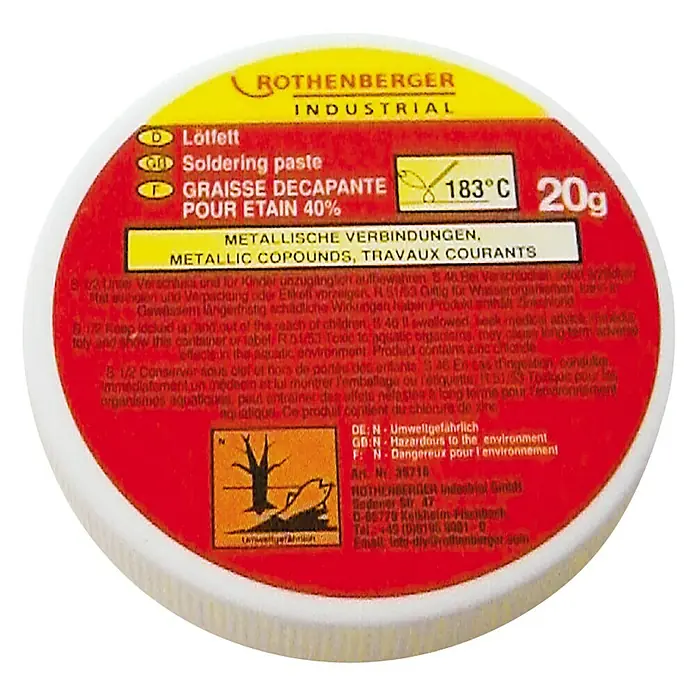 Rothenberger Industrial Mast za lemljenje - 20 g - Pogled sprijeda
